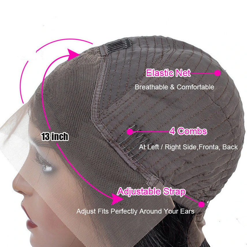 150% الكثافة 13x4 الدانتيل الجبهة باروكة من شعر طبيعي طويل الجسم موجة 18-24 بوصة شعر مستعار المرأة بوب شعر مستعار 99j بورجوندي شعر بشري أحمر