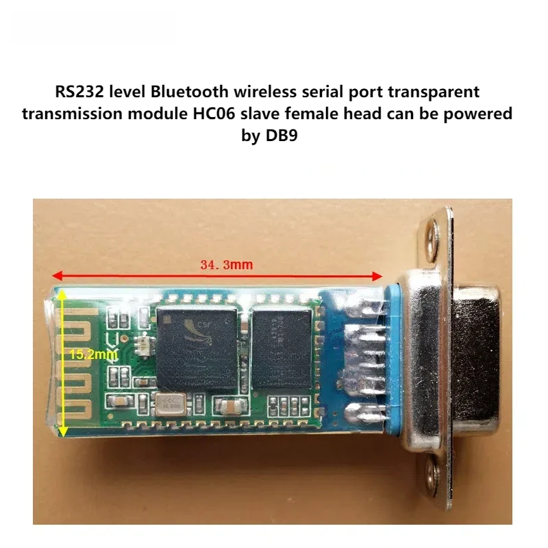 RS232 Bluetooth Wireless Serial Port Transmission Module Original Chip DB9 Male Head Female Head Optometer