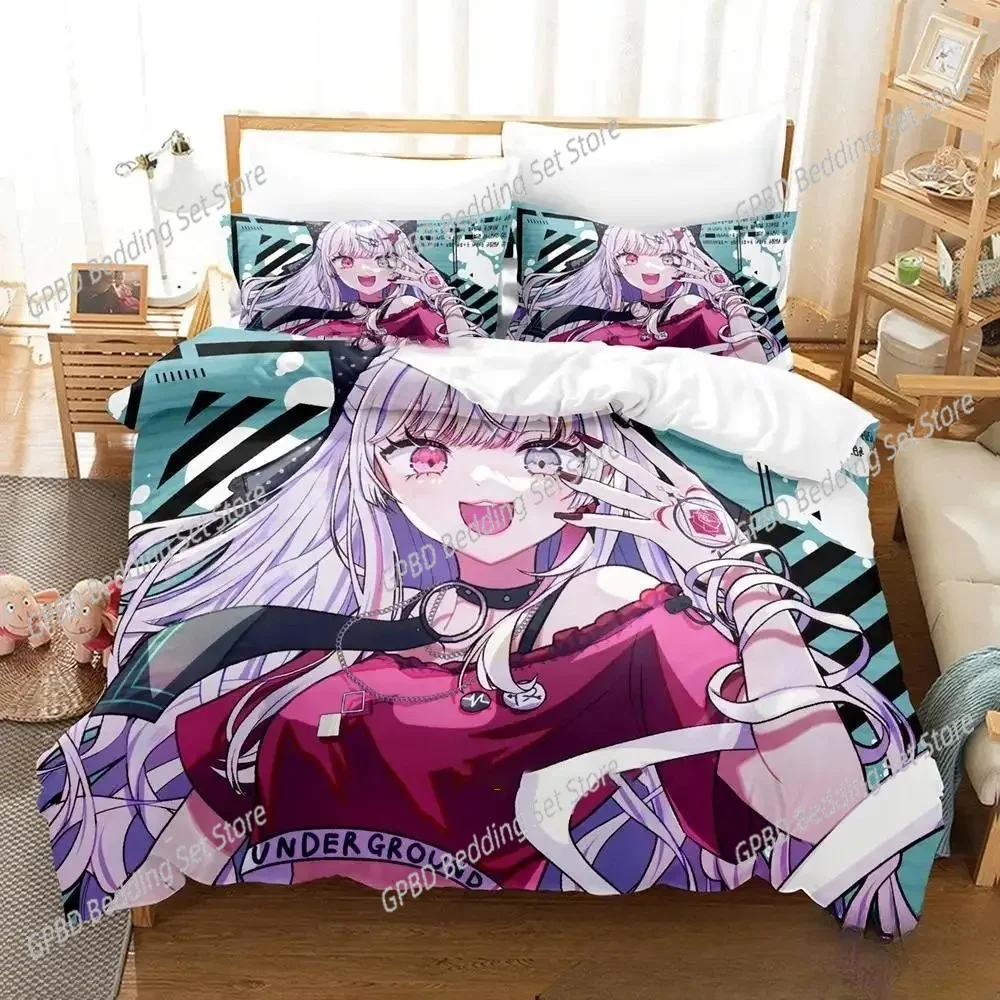 Kawaii Girl Ishigami Nozomi Anime Bedding Set,Duvet Cover Bed Set Quilt Cover Pillowcase,King Queen Twin Size Boys Girls Adults