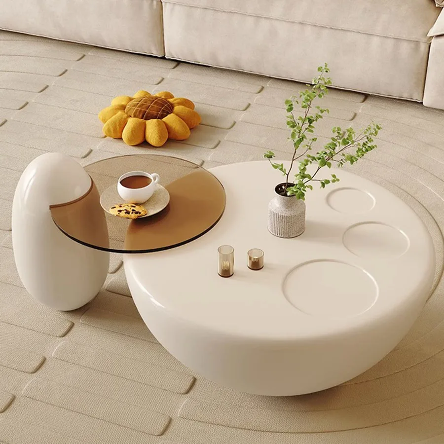 

Portable Kitchen Coffee Tables Aesthetic Room Storage Vintage Natural Child Safety Side Table Italian Mesas Design Furniture