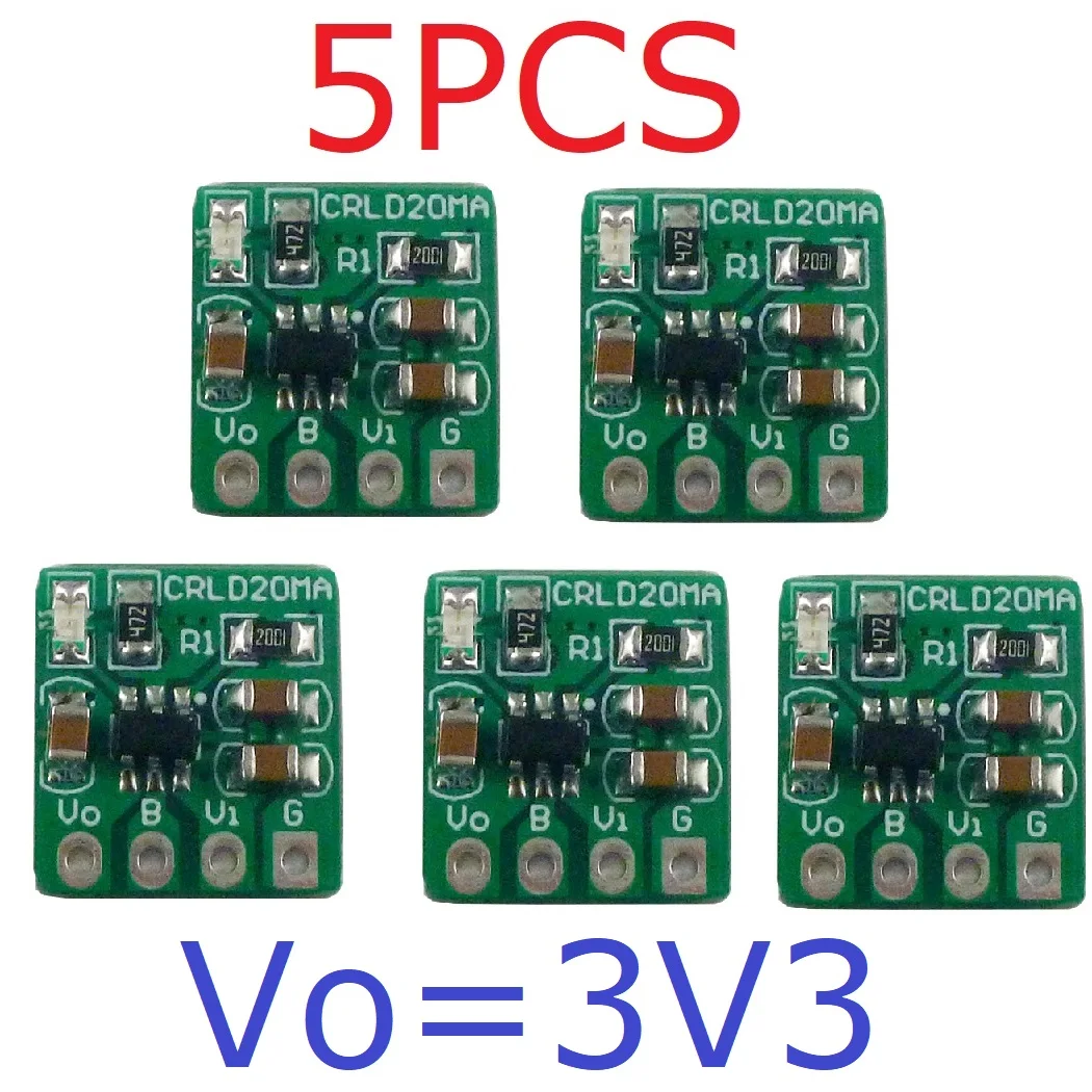 5pcs Mini 2 In 1 3.7V 3.8V Li-Ion Li-Polymer Battery Charger & 4.2V To 3.3V 3V Ldo Buck Dc Dc Converter Module Ups Diy