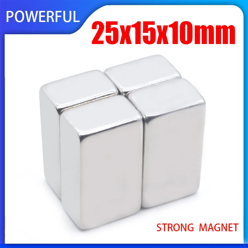 

2~50PCS 25x10x5mm Neodymium Magnet 25mm x 10mm x 5mm N35 NdFeB Round Super Powerful Magnets Strong Permanent Magnet