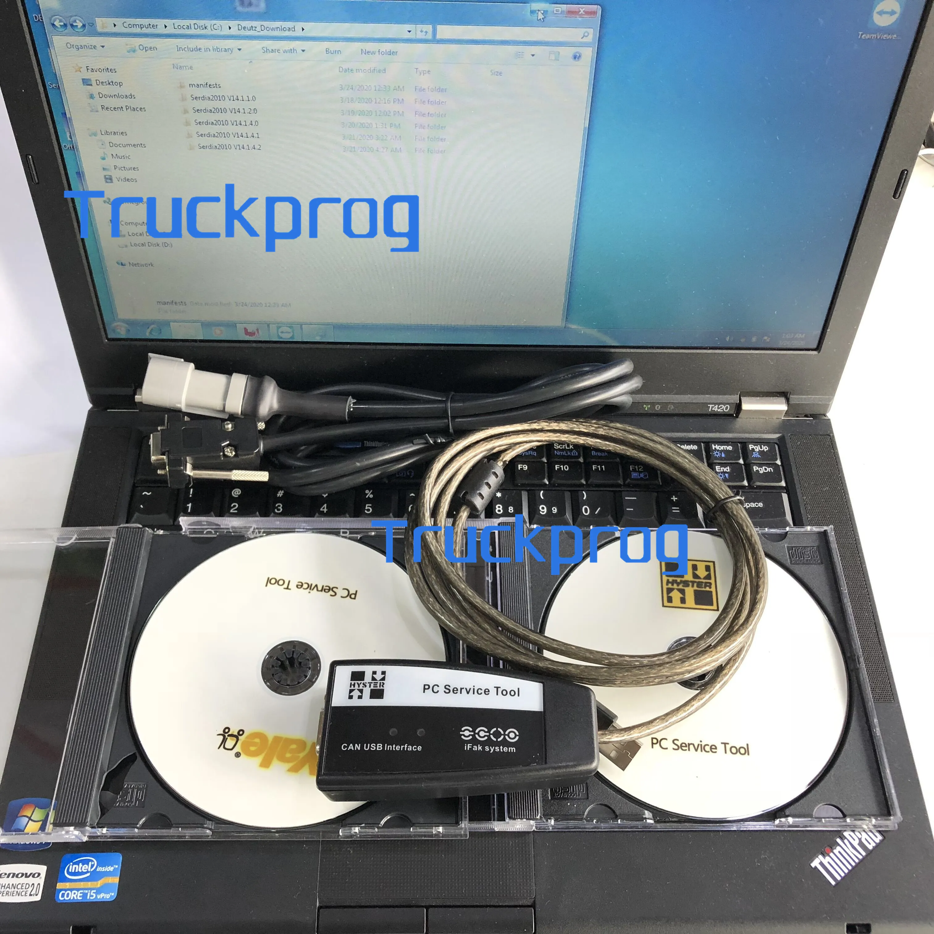 forklift hyster yale Diagnostic Ifak CAN USB Interface for yale PC Service Tool hyster forklift diagnostic yale forklift kit