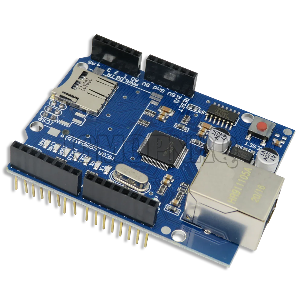 BXV Shield Ethernet Shield W5100 R3 For UNO Mega 2560 1280 328 UNR R3 only W5100 Development board For Arduino