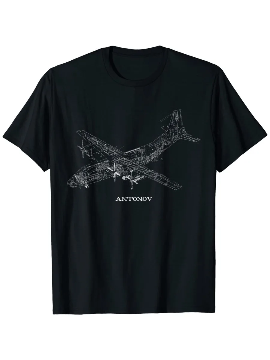 Antonov AN-225 Aeroplane Airport Aviator Flight Stuffs Men T-Shirt Short Casual 100% Cotton Shirts