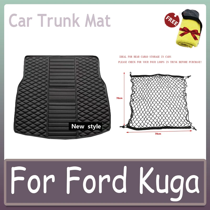 Alfombra para maletero de coche, accesorio para estilizar el coche, para Ford Kuga Escape 2013, 2014, 2015, 2016, 2017, 2018