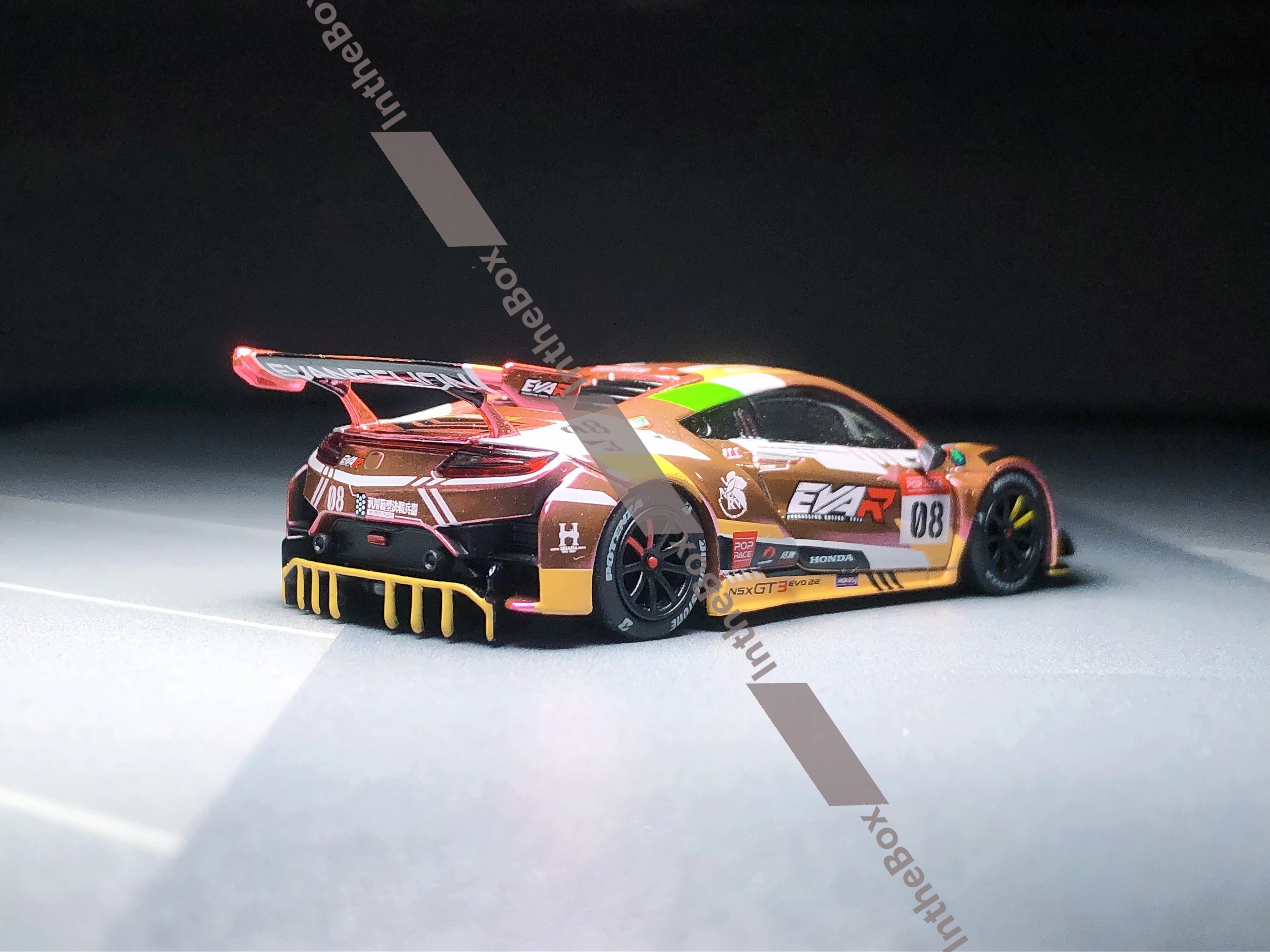 PR64-08 1/64 Poprace NSX GT3 EVART diecast Model Car Collection Limited Edition Hobby Toys