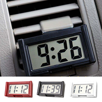 Digital Car Clock Small Car Dashboard Clock Self Adhesive Stick Mini Digital Clock Car Accessories For Vehicles Truck Dashboard