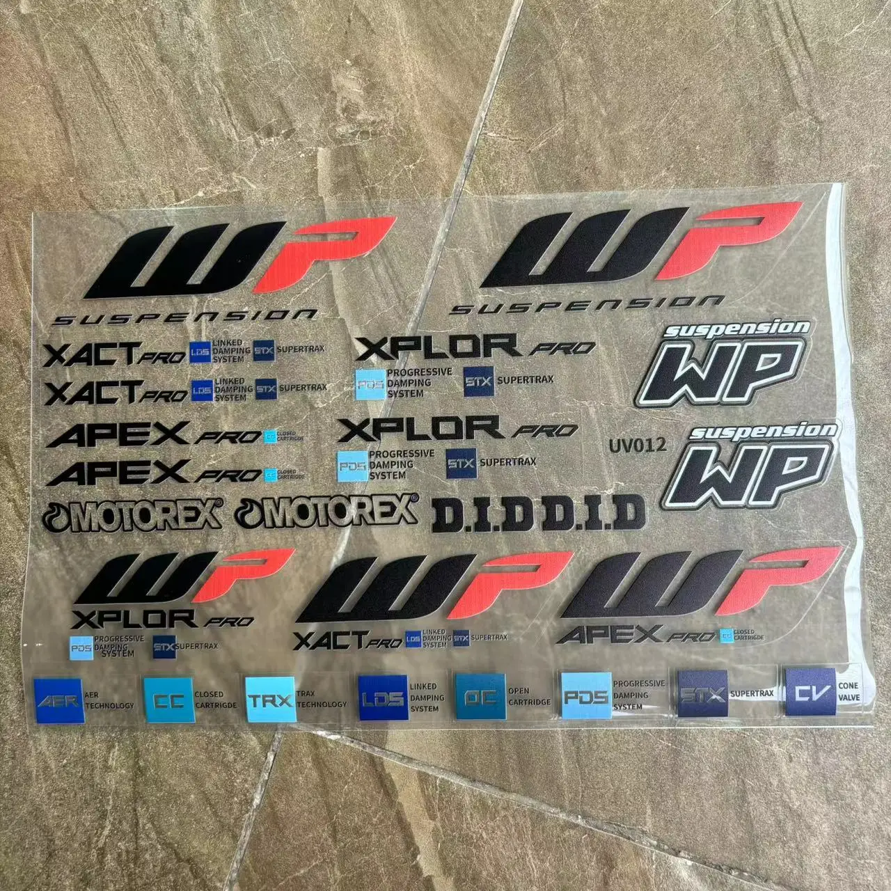 Motorcycle New Material Sticker WP Suspension Fork Damper Decal MotorBike Accessories For Duke 390 790 1290  Universal Decorativ