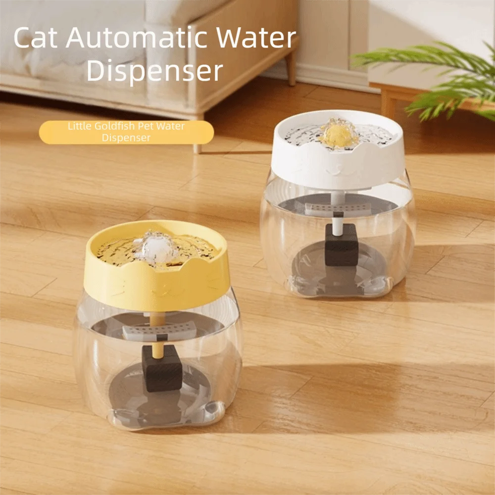Large Capacity Automatic Cat Water Dispenser Silent Operation Filter System Automatic Cat Drink Bowl Recirculating Water
