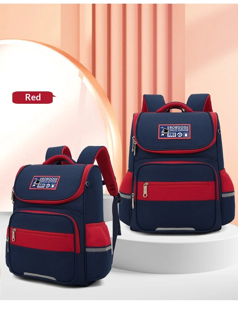 Children School Backpack, Spine Protective Waterproof Reflective Lightweight School Bag for Primary School Kids