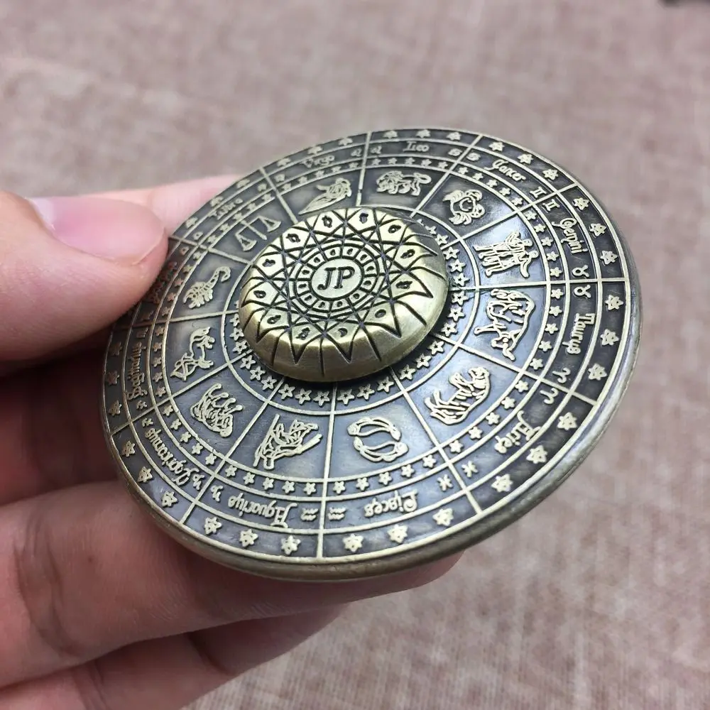 Destiny Compass Astrolabe Fidget Spinner Constellations Rotating Zodiac Signs Fidget Spinner Pressure Reducing Smooth