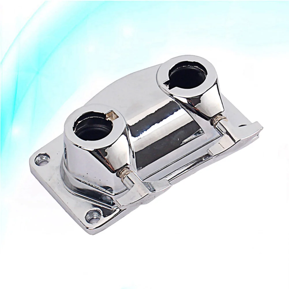 

Durable Metal Double Hole Drums Base Plate Drum Tom Mount Bracket Rack Clamp Percussion Accessory WC80