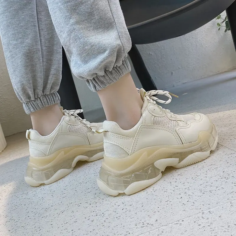 Women Sneakers Fashion 2022 Autumn Women Casual Shoes Breathable Women Platform Dad Shoes Sneakers Zapatillas Mujer