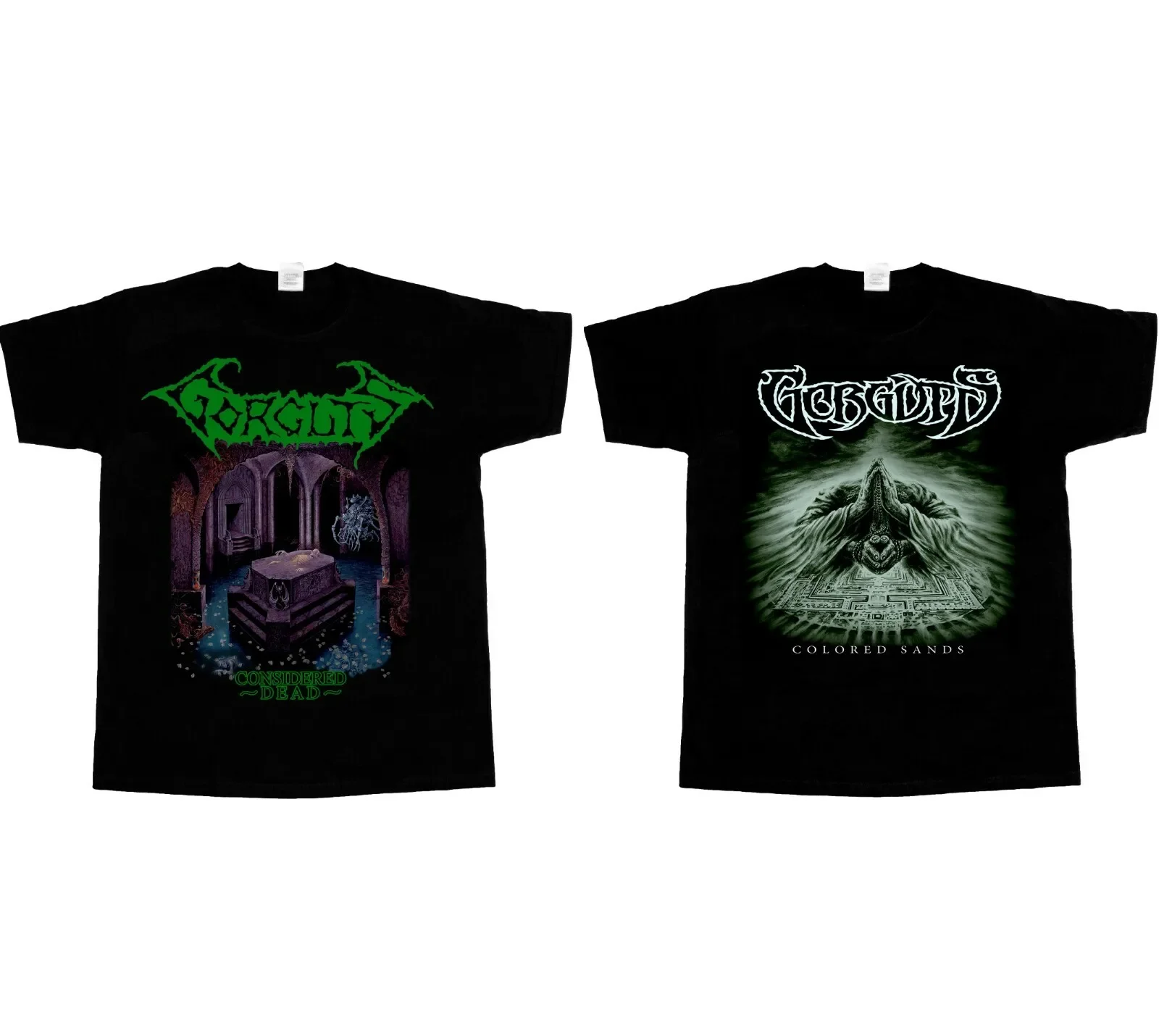 GORGUTS CONSIDERED DEAD colored sands SHORT - LONG SLEEVE NEW BLACK T-SHIRT-
