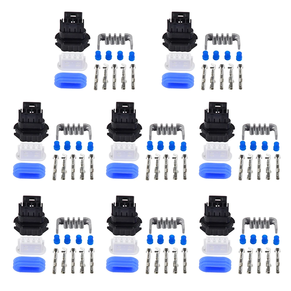 

Set 8 Universal Coil Connector Kit Ignition Pack for Chevy D585 D581 LS2 LS7 Truck for GMC