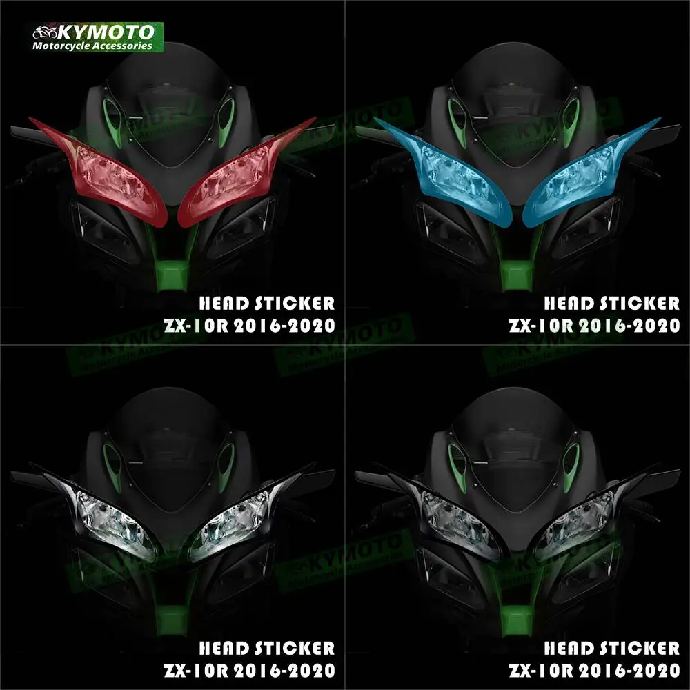 

For ZX-10R ZX10R 2016 2017 2018 2019 2020 decorative motorcycle decals track version headlight sticker headlight protective film