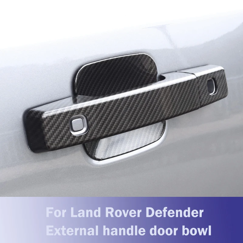 Car Exterior Door Bowl Handle Decoration For  Land Rover Defender 90 110 2020-2024 Chrome Trim Car Acessories