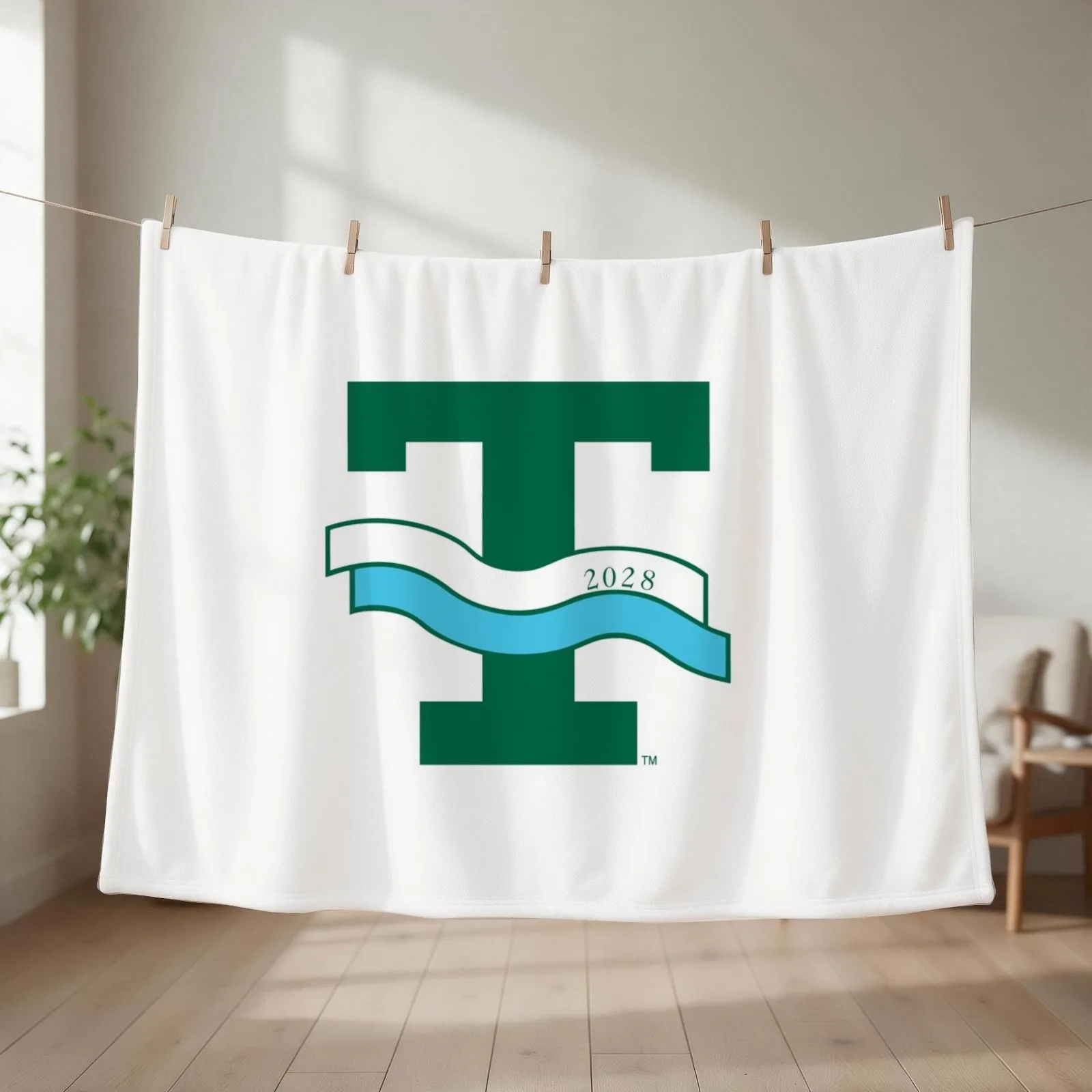 Tulane 2 Throw Blanket For Baby Summer Beddings Blankets For Bed Custom Blankets