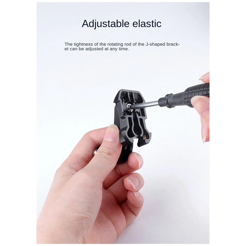 J-ตะขอแบบโค้งงอฐานอะแดปเตอร์แบบปลดเร็วขายึดกล้องโกโปรอุปกรณ์เสริมกล้อง12 11 10