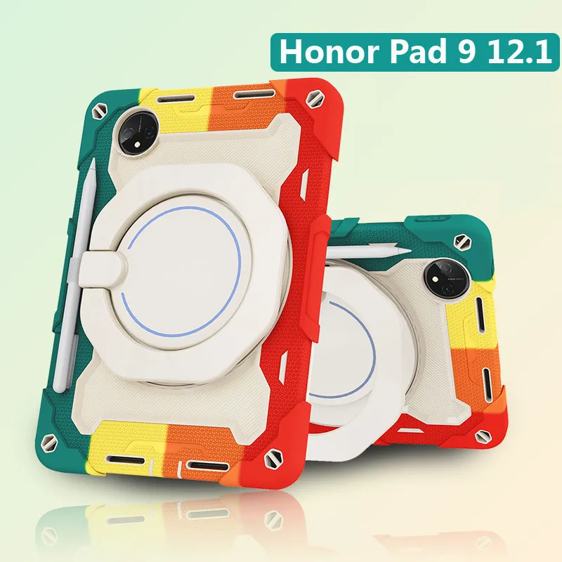 

Армированный силиконовый чехол для Honor Pad 9 12,1 дюймов 2023 8 12 X9 11,5 V8 Pro 12,1 дюймов V8 11 X8 10,1 планшет V7 Pro 11 детский тяжелый