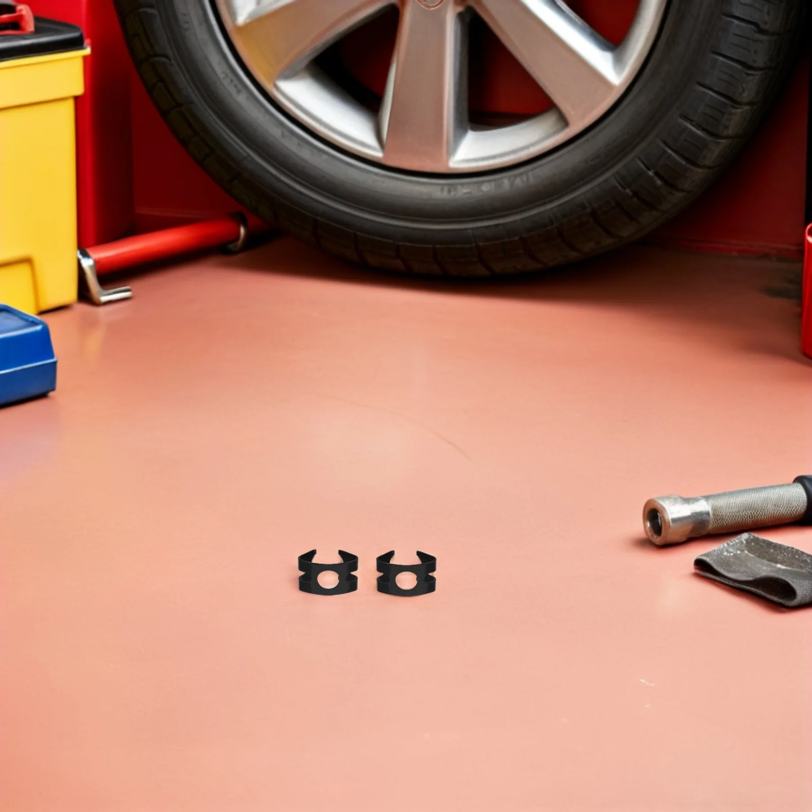 

10pcs Car Hose Clips Metal Brake Hose Retaining Clips Brake Pipe Clamp Line Fastener Support Clip For Automotive Wire Fixing