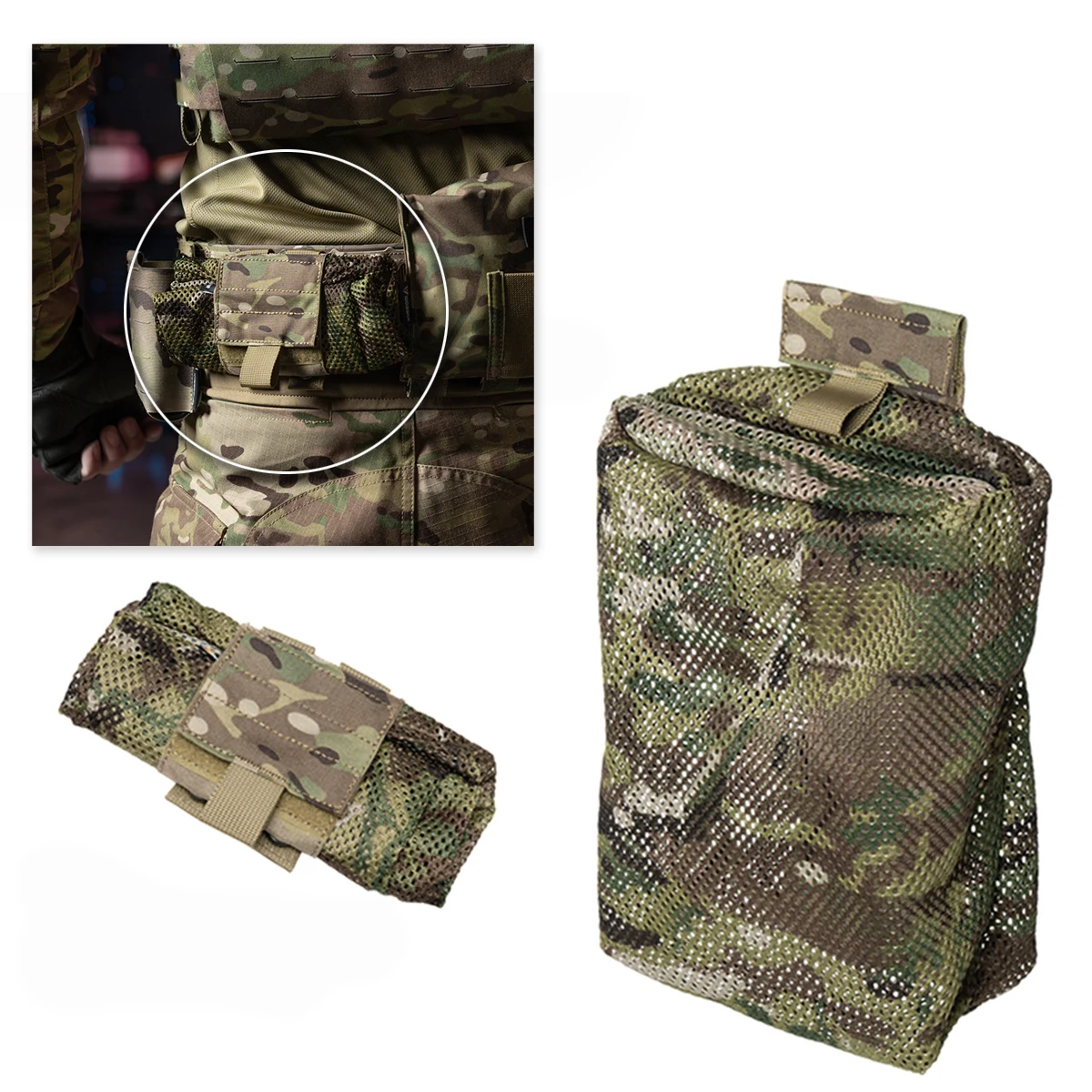 

Tactical Dump Pouch Airsoft Gear Nylon Storage Pack Foldable Molle Mag Pouches for Paintball Shooting Outdoor Hunting Equipment