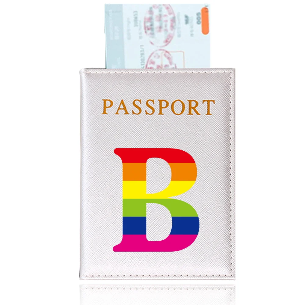 Passport Holder Passport Case Travel Waterproof Passport Protective Cover Rainbow  Series Holder Air Plan Travel Accessories