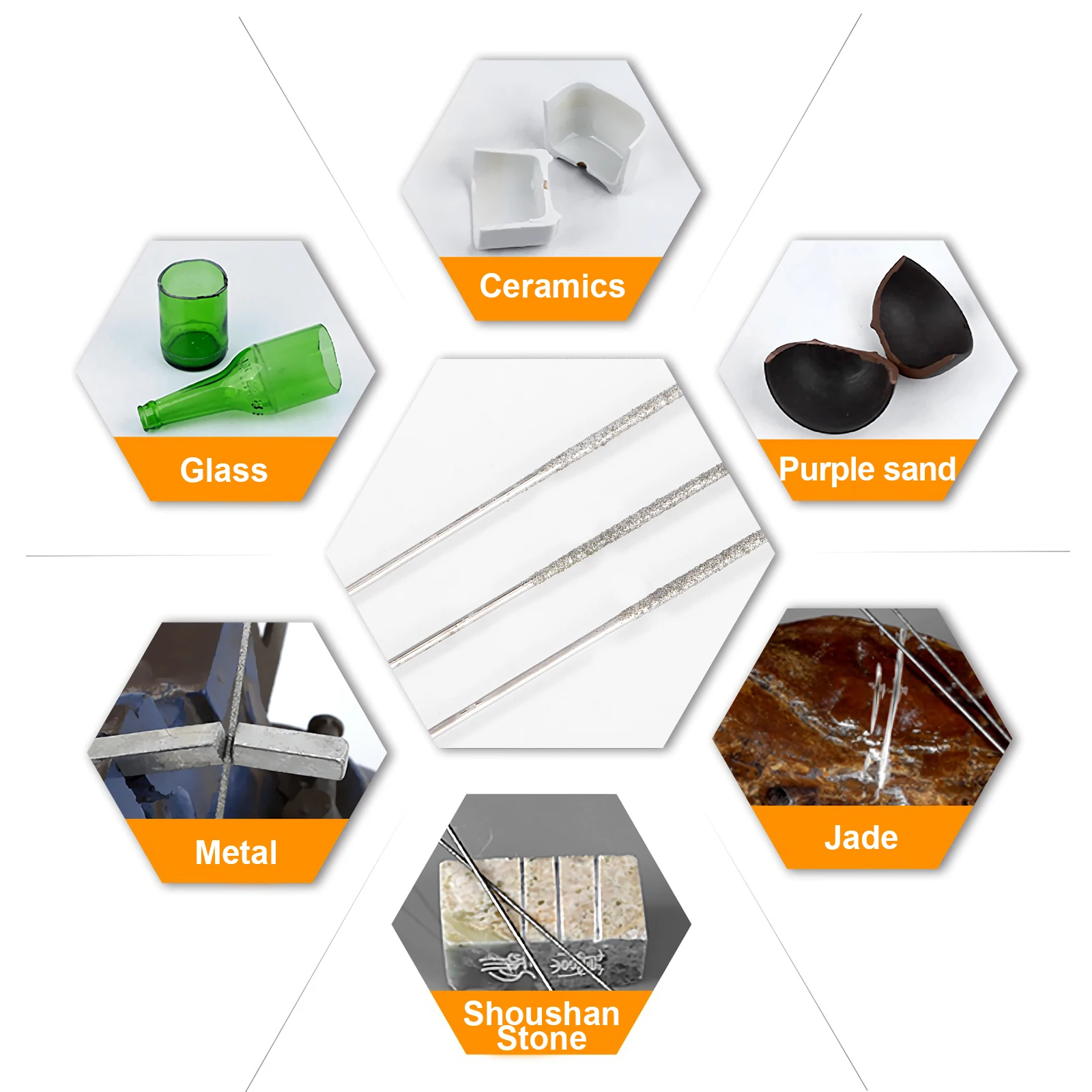 

10pcs 1Mm Cutting Saw Blades High Quality Metal Replacement Steel Jade Wire Compatible Reciprocating Flexible Thin