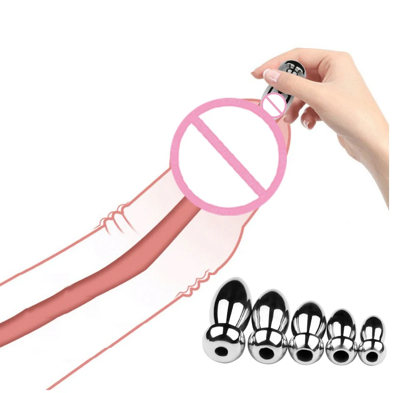 

New Smooth Stainless Steel Hollow Urethral Sounding Stimulator Dilators Penis Plug Male Masturbation Sex Toys for Men SM Product