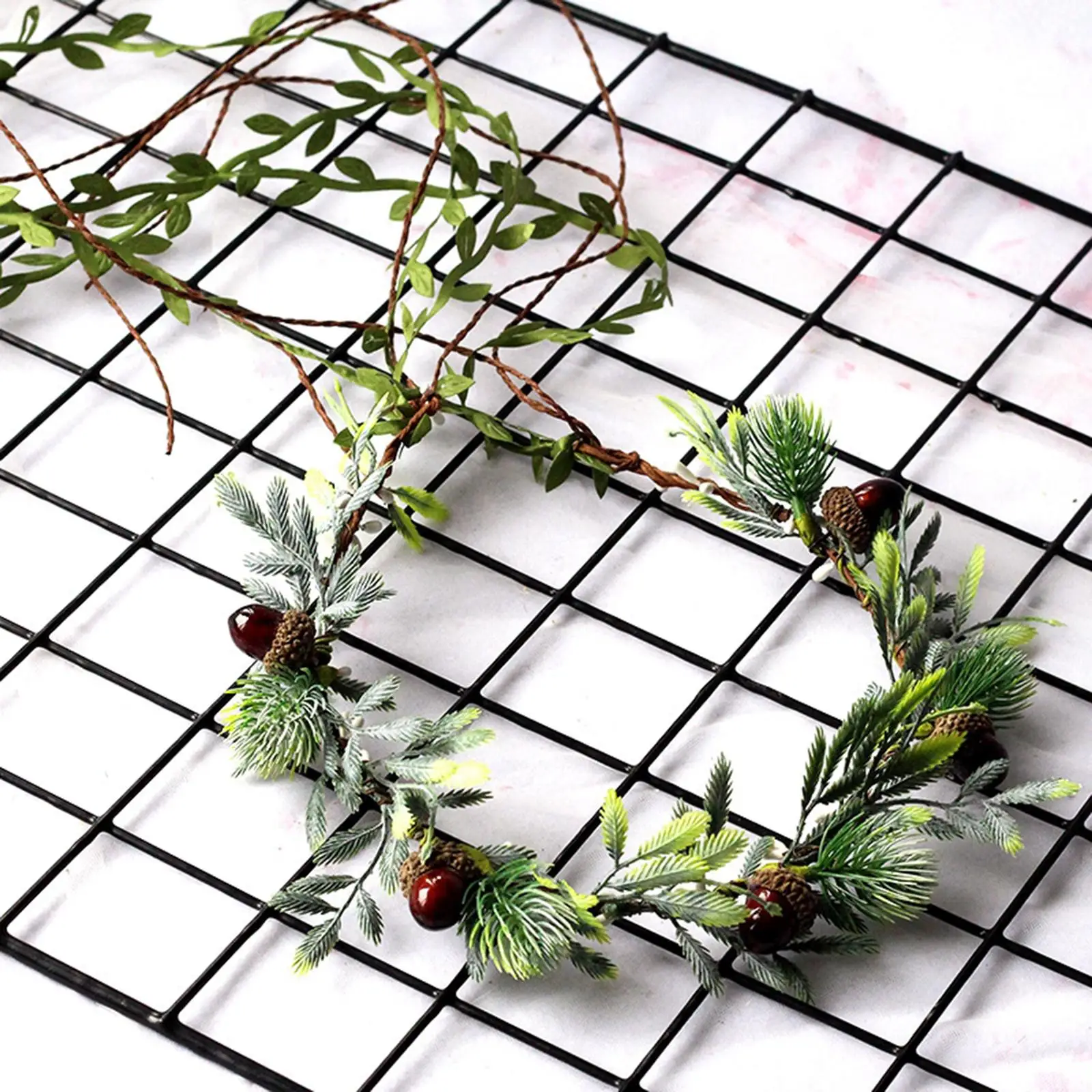 

Boho Flower Headband Hair Band Adjustable Head Wreath Hair Garland Headpiece Floral Crown for Party Holiday Beach Wedding