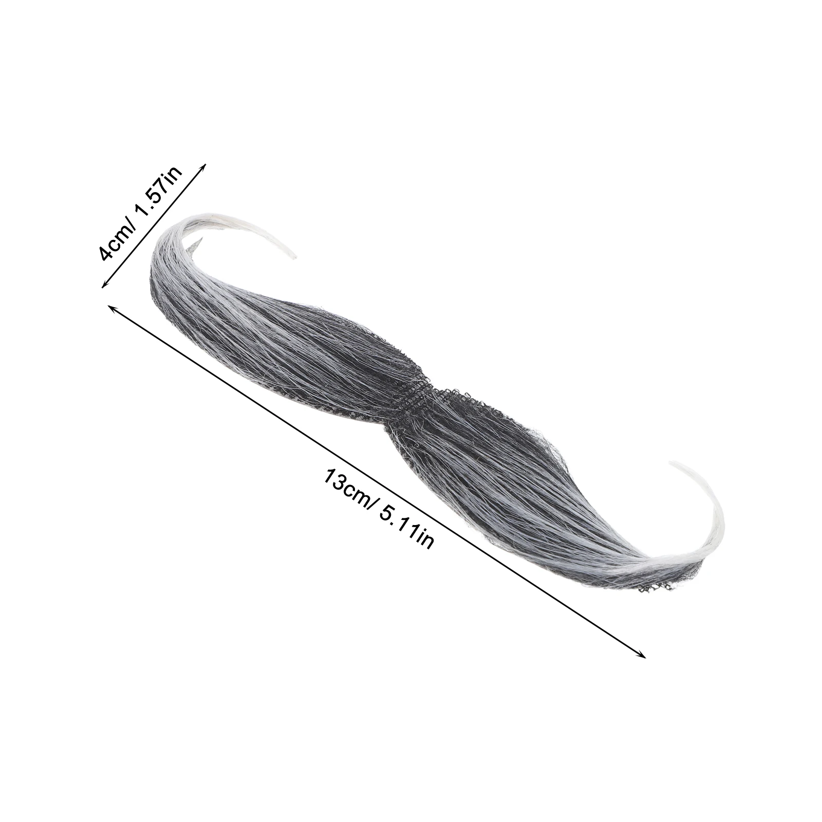 2 Pieces Simulation Mustache Beard Realistic False Facial Hair for Party Costume Halloween Photo Booth Props Adult Gift