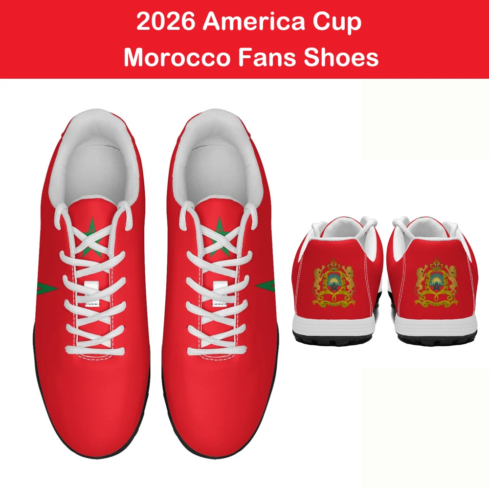 2026 America Cup Custom Print Fans Soccer Shoes Football sneakers Morroco, Senegal, Algeria, Egypt Africa Country Flag Designs
