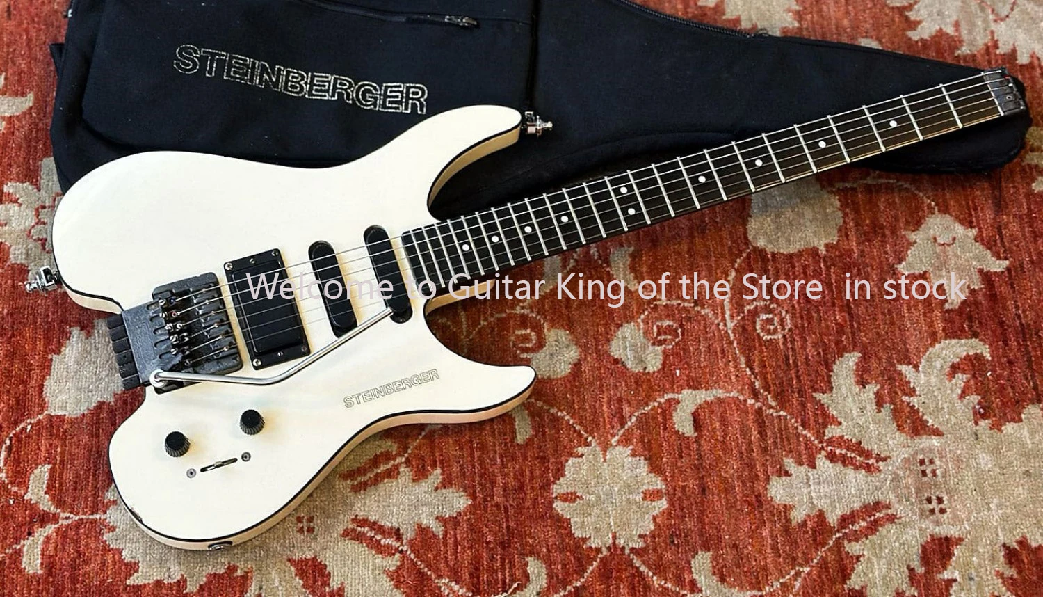 متجر مخصص ساخن '80s Steinberger TransTrem جيتار كهربائي مقطوعة الرأس 3698