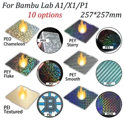 For Bambu Lab Build Plate Bambulab P1s A1 Textured Pei Sheet Pey Peo H1H 257x257 Labs X1C P1P Upgrades