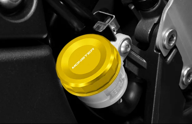 Motorcycle Accessories CNC Rear Brake Fluid Reservoir Cap Tank Oil Cover For Ducati MONSTER 696 796 Monster 821 1100 1200 1200S