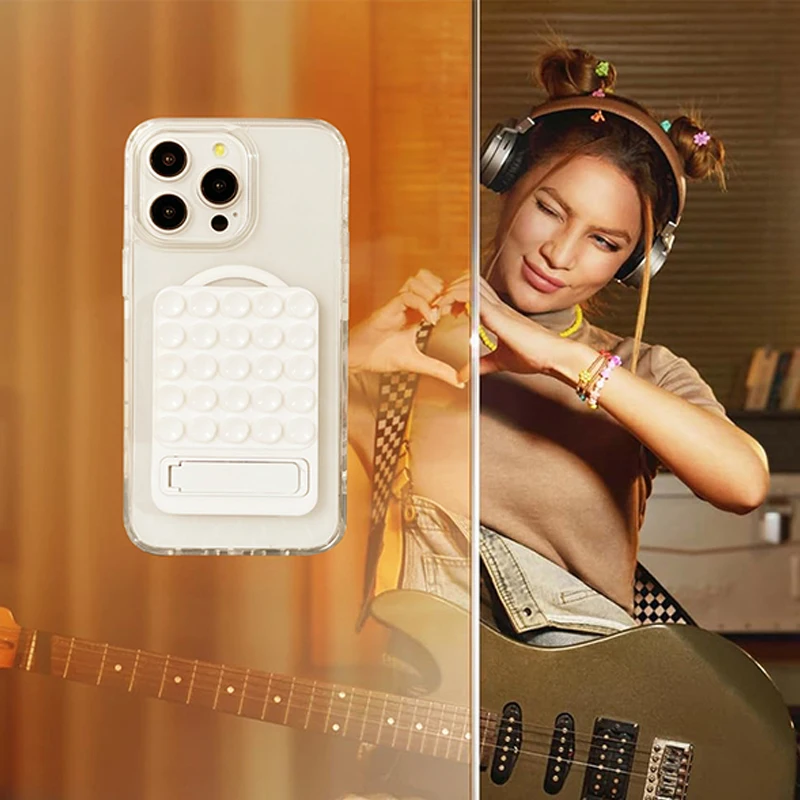 2025 neue Silikon Saug Pad Aufkleber Saugnapf Telefon Halter Silikon Tasse Matte Smartphone Glas Wand Stehen Für iPhone 13 14 15 – Detail 4