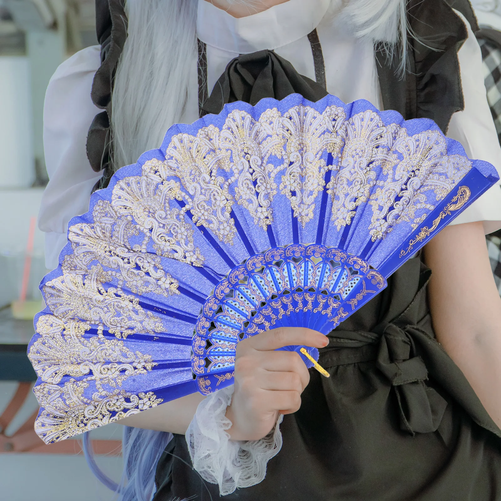 

Chinese Folding Fans Single Sided Print Elegant Portable Fan for Festival Performance Decoration Bulk Foldable Fan Accessory