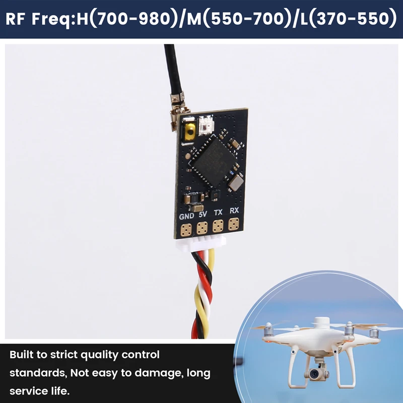 433Mhz Expresslrs Receiver 100Mw ESP32+SX1276+TCXO With T-Type Antenna For RC Racing Drone