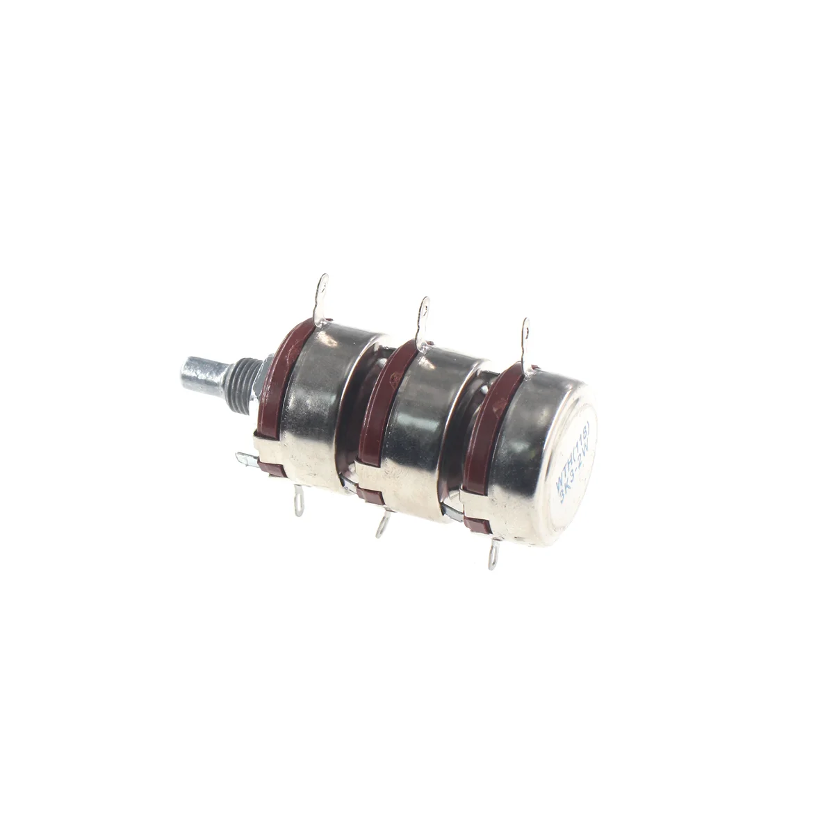 WTH118-3 2W 1A  triplet triple Potentiometer WTH118-1A 2W 470R 1K 2.2K 2K2 3K3 10K 47K 100K 150K 220K 470K 500K 560K 1M 2.2M