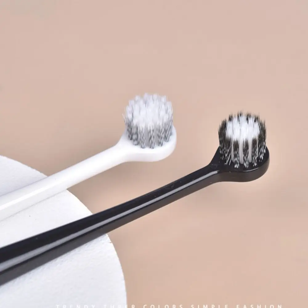 Brosse à dents à tête ronde pour adultes, livres profonds, cheveux doux, nettoyage des dents, outil d'hygiène buccale pour couple, soins bucco-dentaires