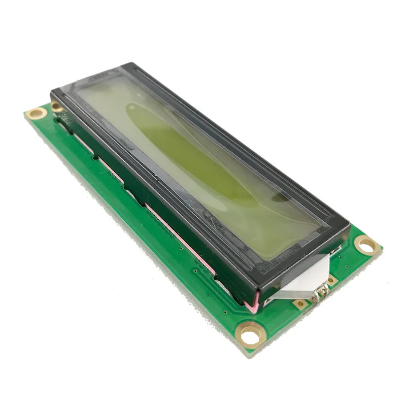 Mcigicm 2ชิ้นจอ LCD 1602สีเหลืองแสดงโมดูลไฟสีดำรหัสใหม่และสีดำ