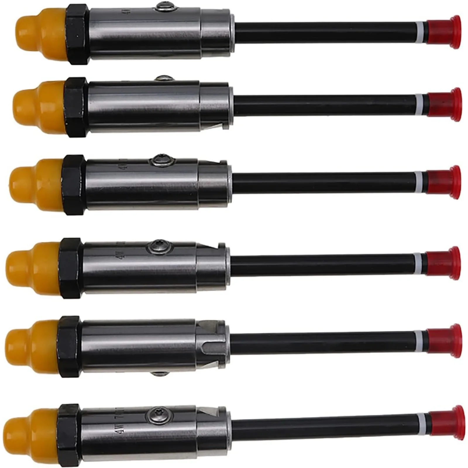 6PCS Fuel Injector Nozzle 4W-7017 4W7017 For Caterpillar CAT Engine 3406B 3306 3412 Excavator 245 245B 245D