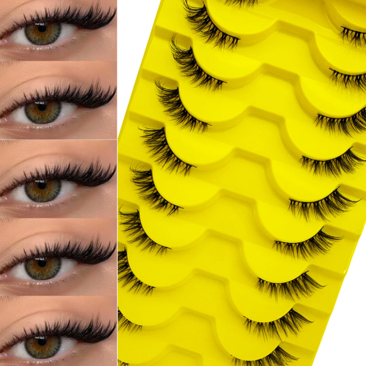 10 Pairs Half Eye L…