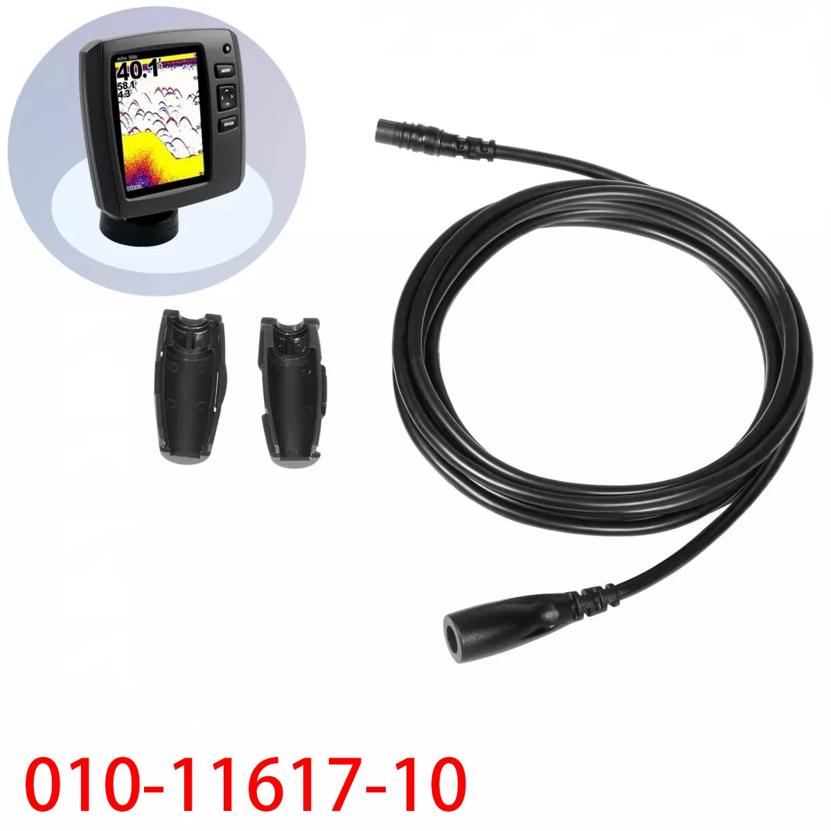 TM 010-11617-10 Cable Compatible with Garmin Echo Series 4-Pin 10' Transducer Extension Cable for Echo 100 200 300 500 Series