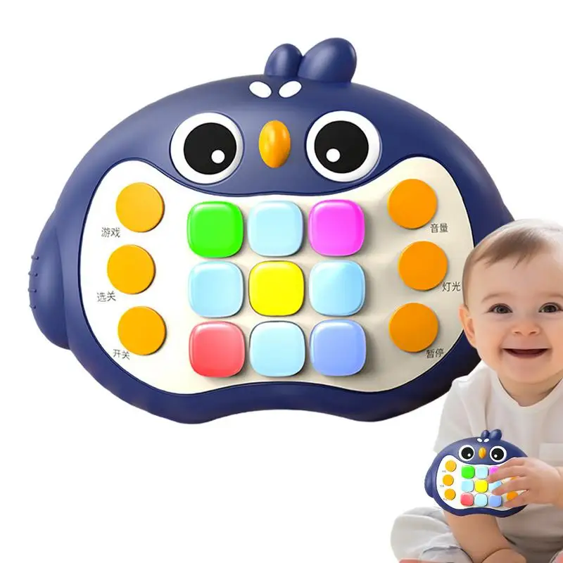 Fast Push Game Handheld Fast Push Console Game Fidget Sensory Toys Quick-Push Game Console Educational Games With With Light And