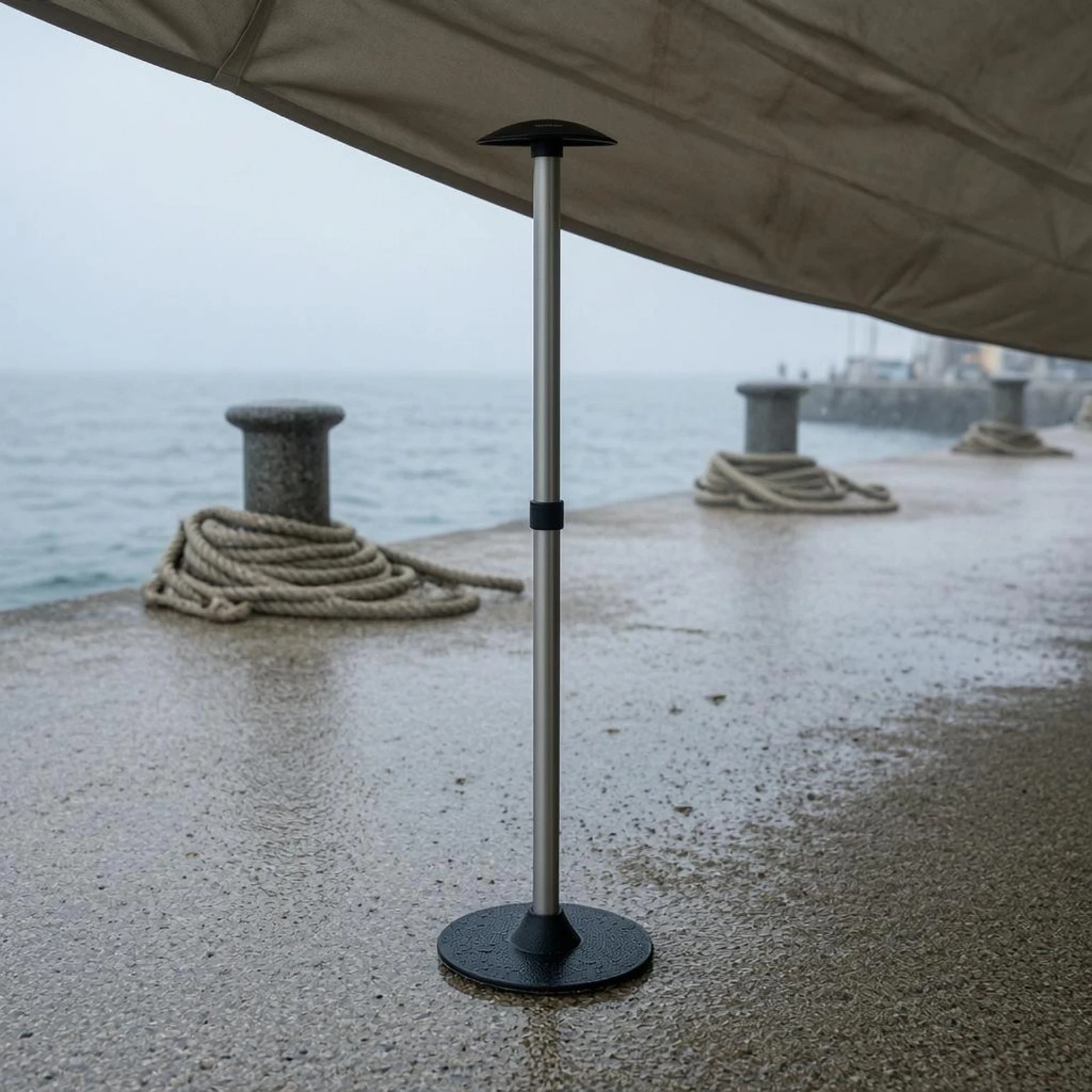 

Sunshade Support Pole Aluminum Boat Canopy Pole Marine Accessory Cylindrical Silver for Awning