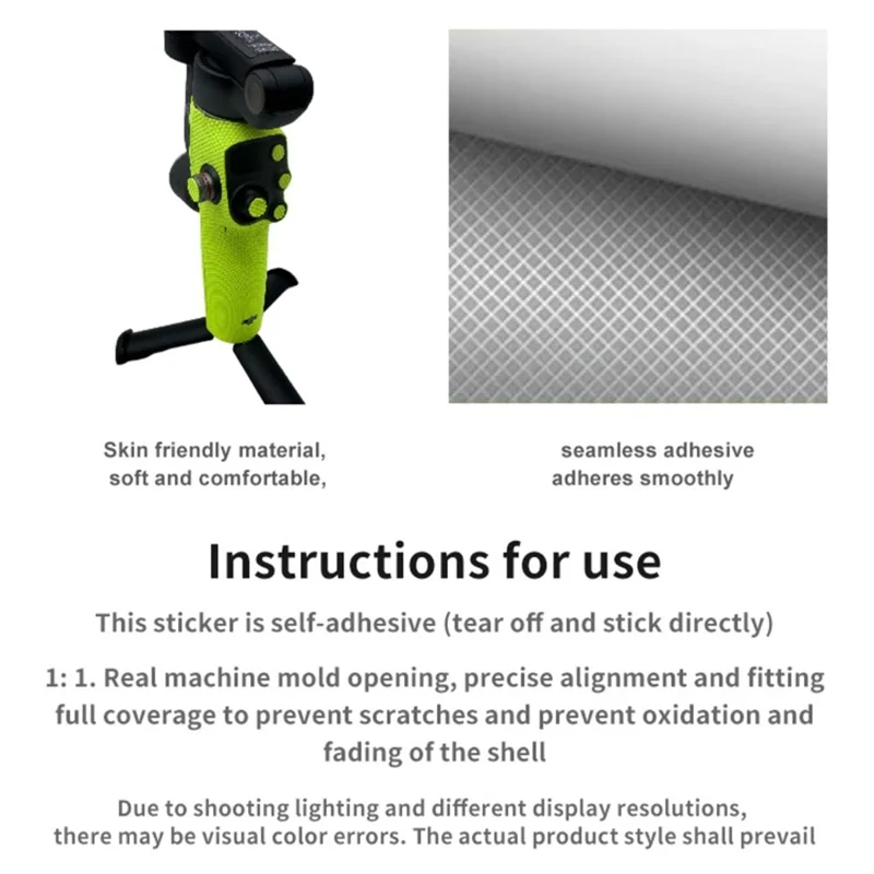 Adesivo absorvente de suor antiderrapante adesivo protetor anti-arranhões decalques confortáveis para dji osmo mobile 7/7pro-elec