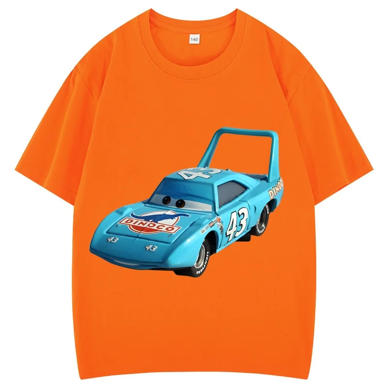 تي شيرت Lightning McQueen Cars 95 برقبة دائرية وأكمام قصيرة مطبوع عليه ملابس للأطفال #4