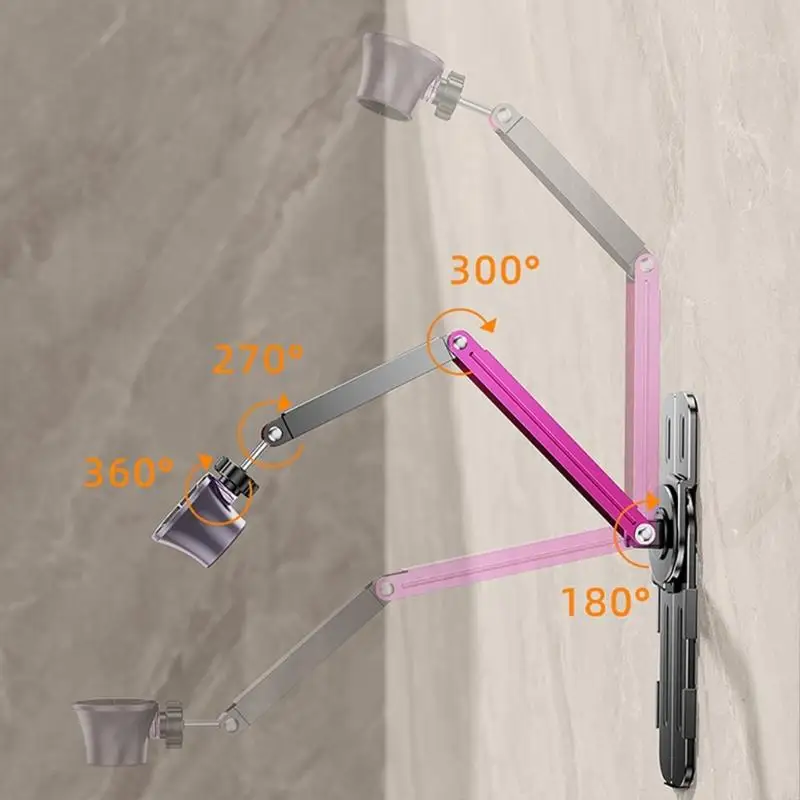 

103 Adjustable Hair Dryer Holder Stand Desktop Mount/Wall Mount Freely Adjust Height